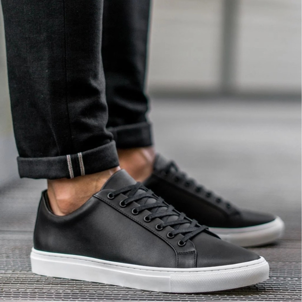 Thursday Boot Company Premier Low Top Black Leather Sneakers Mens Size 11.5